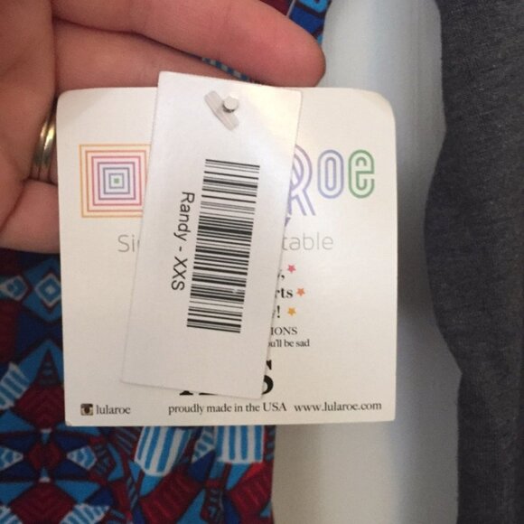 XXS LuLaRoe Randy T-Shirt A03 755 - Picture 4 of 5